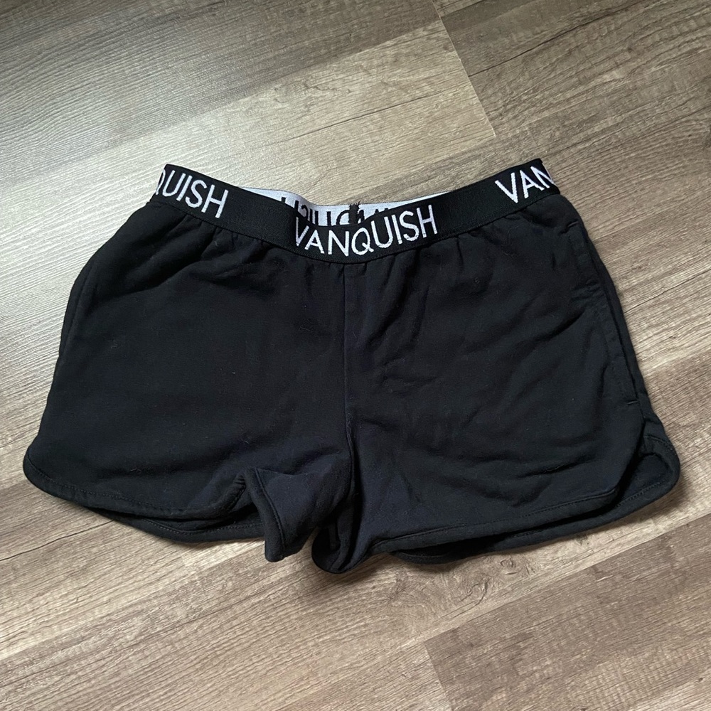 Vanquish Fitness Black Cotton Booty Shorts